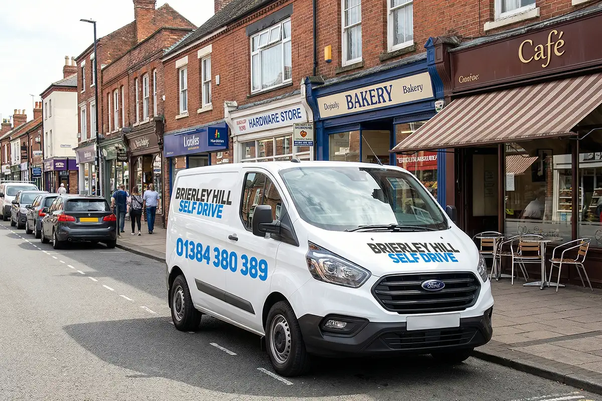 Commercial van hire Brierley Hill for businesses needing flexible, reliable transport. Affordable hire options with simple online booking for local companies.